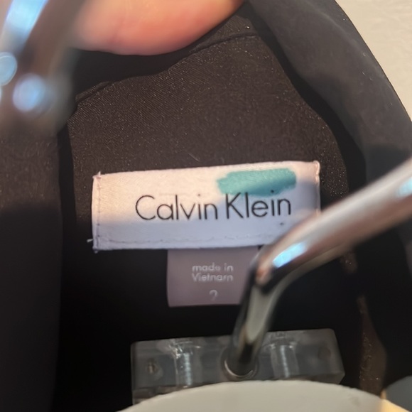 Calvin Klein Black Button Up Dress sz 2 - Picture 4 of 5